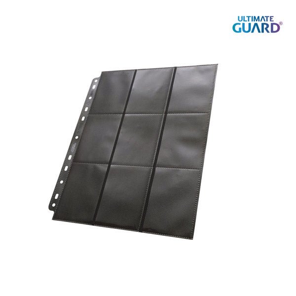 Ultimate Guard 18-Pocket Page Side-Loading Black - Box 50 sheets