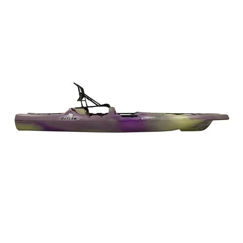 Perception Outlaw 11.5 Sit-On-Top Fishing Kayak – Fold-Away Frame Seat, 4 Rod Holders & Integrated Tackle Trays (11′ 6″, Moss Camo) - Image 4
