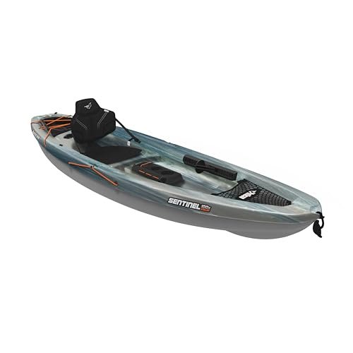 Pelican Sentinel 100X 9′6″ Sit-On-Top Fishing Kayak – Lightweight HDPE Angler Kayak with ERGOLounge™ Seating & ExoPak™ Storage (Forest Mist) - Image 9