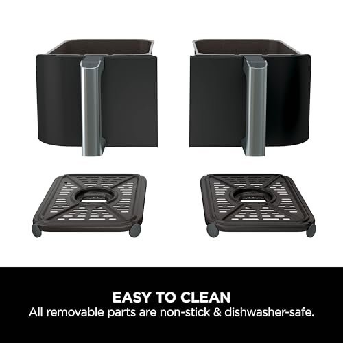 Ninja AF300UK Dual Zone Air Fryer - 7.6L, 2 Drawers, 6-in-1 Cooking, Energy Efficient, Oil-Free, Non-Stick, Dishwasher Safe, Black/Silver - Image 16