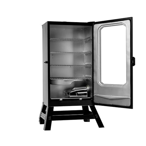 Masterbuilt 30-Inch Digital Electric Vertical Smoker – 710 Sq In Cooking Area, Side Wood Chip Loader, Digital Controls, Chrome Racks & Leg Kit – Model MB20070421, Black - Image 25