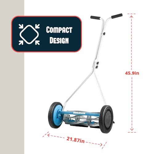 American Lawn Mower Company 14″ (35.6 cm) 4-Blade Manual Reel Mower – 5-Position Height, 20 lb (9.1 kg) - Image 31