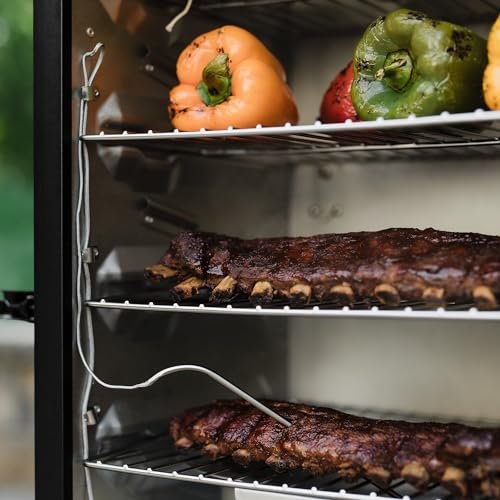 Masterbuilt 30-Inch Digital Electric Vertical Smoker – 710 Sq In Cooking Area, Side Wood Chip Loader, Digital Controls, Chrome Racks & Leg Kit – Model MB20070421, Black - Image 13