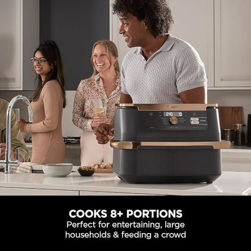 Ninja AF300UK Dual Zone Air Fryer - 7.6L, 2 Drawers, 6-in-1 Cooking, Energy Efficient, Oil-Free, Non-Stick, Dishwasher Safe, Black/Silver - Image 71