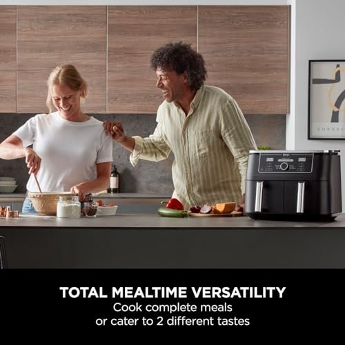 Ninja AF300UK Dual Zone Air Fryer - 7.6L, 2 Drawers, 6-in-1 Cooking, Energy Efficient, Oil-Free, Non-Stick, Dishwasher Safe, Black/Silver - Image 33