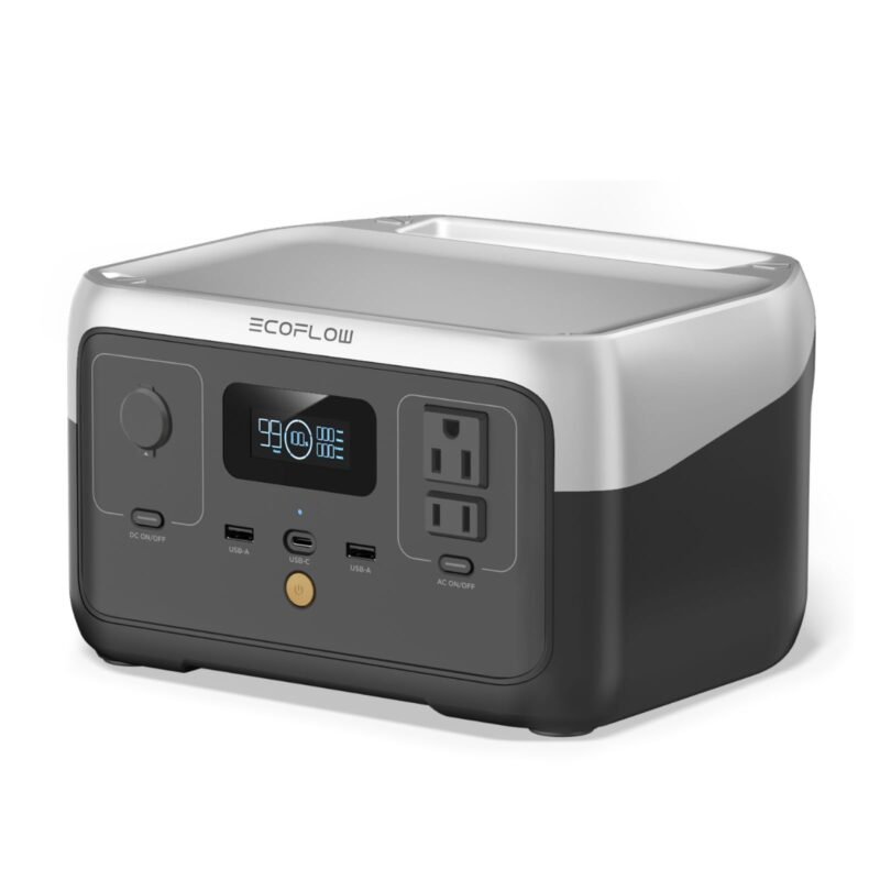 EF ECOFLOW RIVER 2 Portable Power Station – 256 Wh LiFePO₄ | 1-Hour Fast Charge & 2× Up to 600 W AC Outlets | Solar Generator for Camping, RV & Home Backup - Image 3