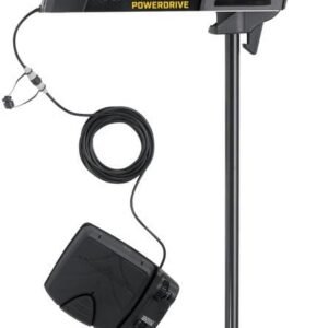 Minn Kota 1358455 Pontoon PowerDrive Bow-Mount Trolling Motor with Foot Pedal, 55 Lb. Thrust, 48 in. Shaft, Freshwater