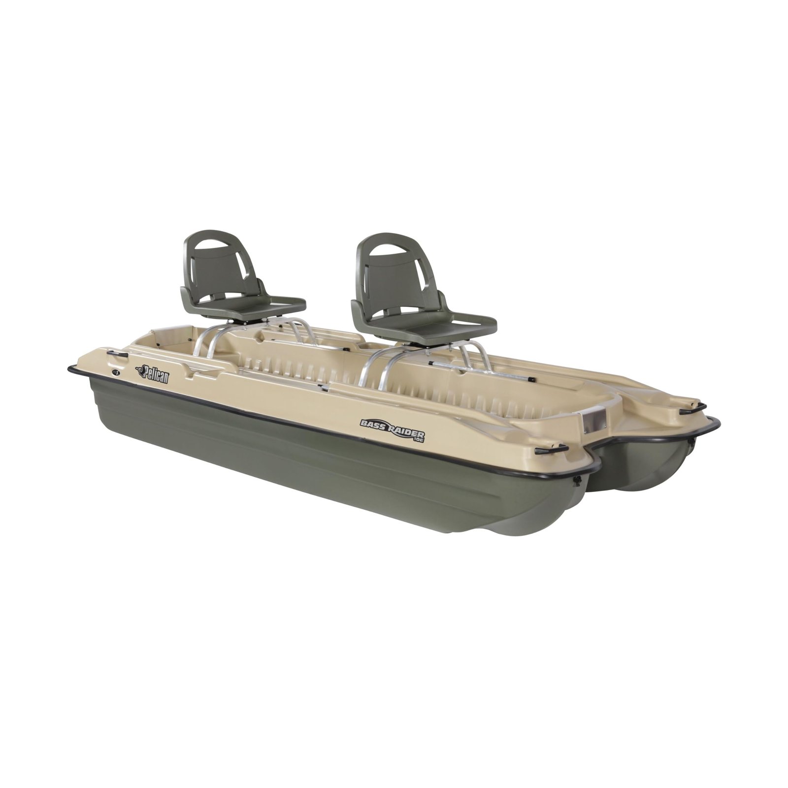Pelican Bass Raider 10E 10.2 ft Angler Fishing Boat – RAM-X™ Hull, Pre-Wired, 600 lb Capacity