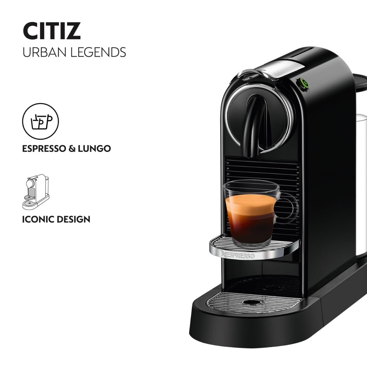 Nespresso Citiz & Milk EN267.BAE – Capsule Espresso Machine with Built-In Aeroccino Milk Frother, 19-Bar Pump & 2 Programmable Buttons (Black) - Image 12