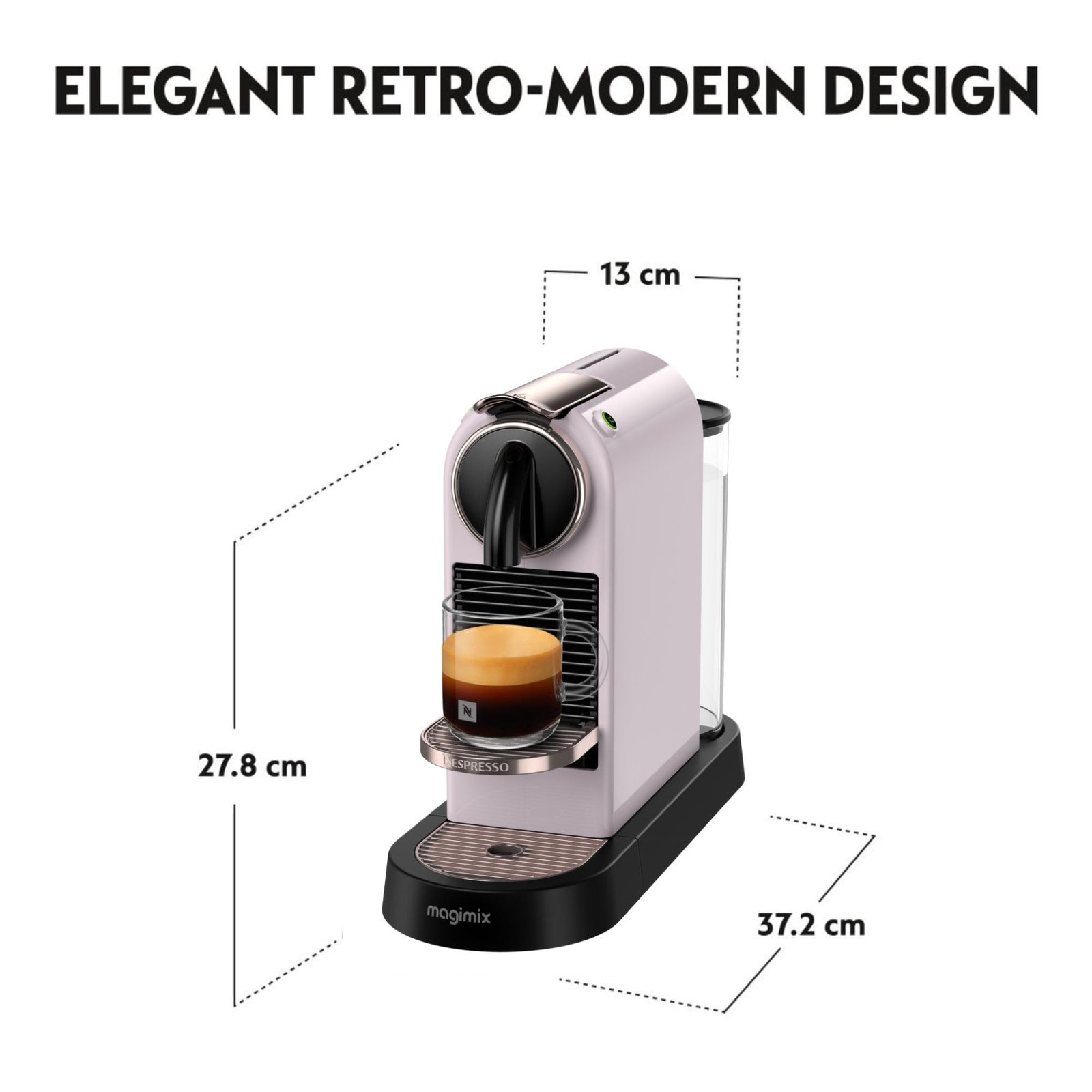 Nespresso Citiz & Milk EN267.BAE – Capsule Espresso Machine with Built-In Aeroccino Milk Frother, 19-Bar Pump & 2 Programmable Buttons (Black) - Image 5