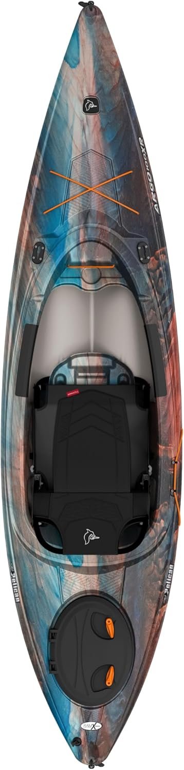 Pelican Argo 100XR 10′ Sit-In Recreational Kayak – Lightweight HDPE Kayak with ERGOCOAST™ Seating & Quick-Lock Hatch (Cosmos) - Image 2