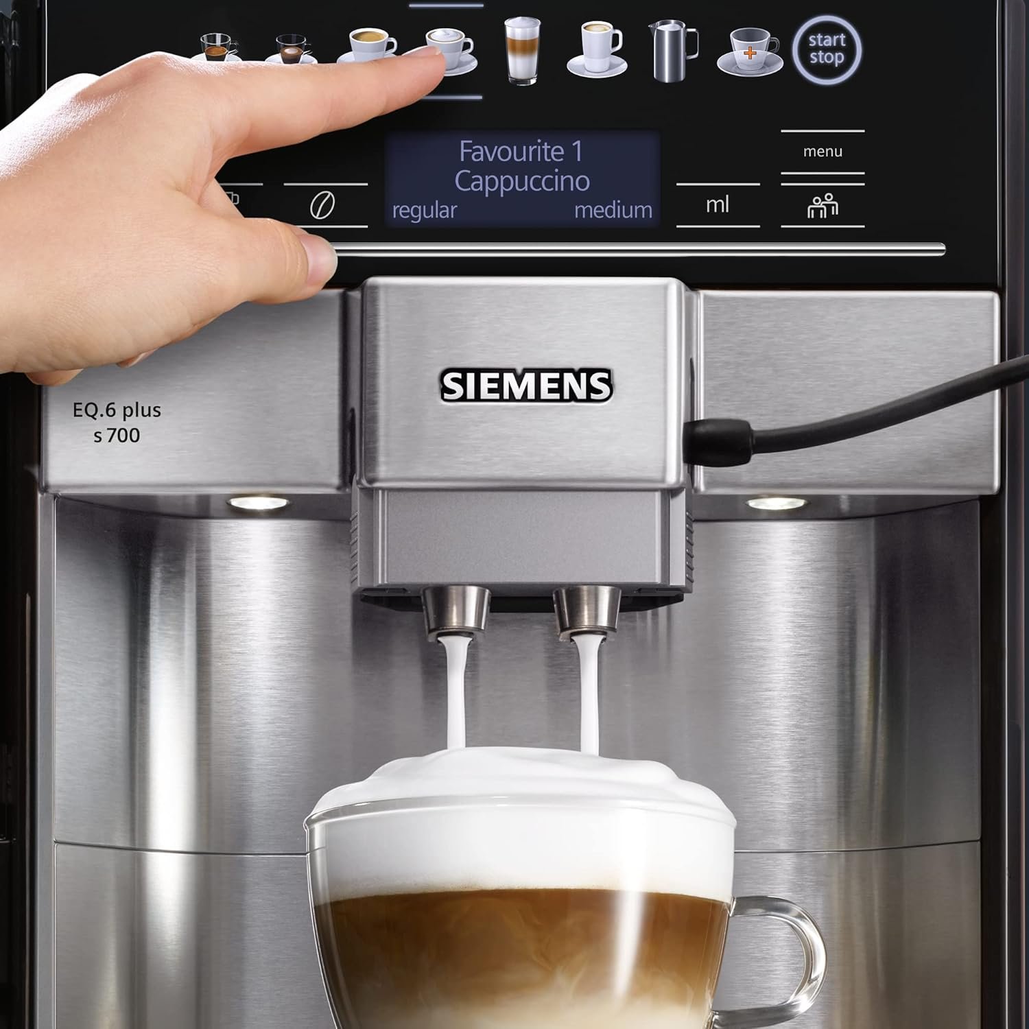 Siemens EQ 6 plus S300 TE653M11GB – Fully Automatic Bean-to-Cup Espresso Machine with Cappuccinatore & 10 One-Touch Beverages, 2 User Profiles (Titanium) - Image 8
