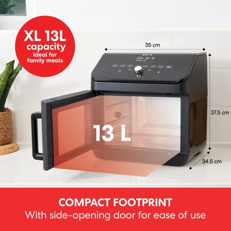 Instant Pot VersaZone Dual Air Fryer 8.5L – Double Basket with Divider, 8-in-1 Smart Cooking, Energy Saving, Easy Clean, Black Stainless Steel - Image 18