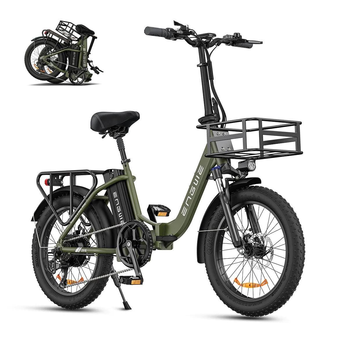 ENGWE L20 SE 20″ Folding Fat-Tyre E-Bike – 250 W motor, 36 V 15.6 Ah battery (140 km range), 25 km h⁻¹ top-speed - Image 3