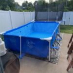 Intex 9.8ft x 6.6ft x 29.5in (300cm x 201cm x 75cm) Rectangular Above Ground Pool with Metal Frame & Flow Control Valve – Easy Setup Family Backyard Pool – 4,500L Capacity – Blue photo review