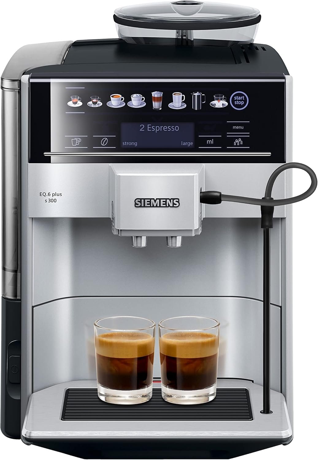 Siemens EQ 6 plus S300 TE653M11GB – Fully Automatic Bean-to-Cup Espresso Machine with Cappuccinatore & 10 One-Touch Beverages, 2 User Profiles (Titanium) - Image 3