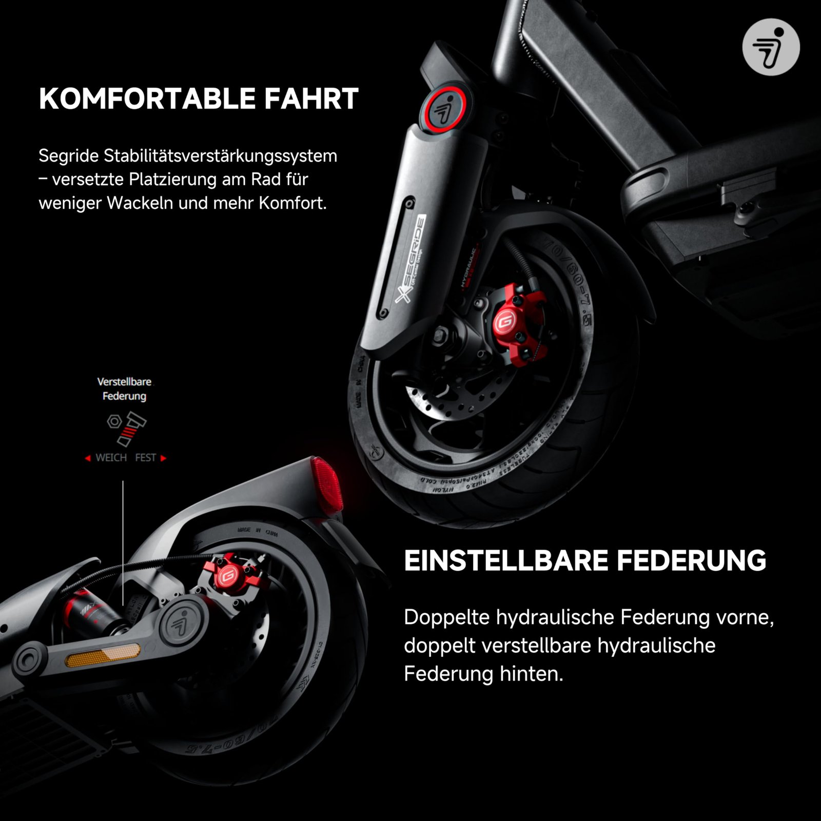 Segway-Ninebot MAX G2 D Electric Scooter for Adults – 70 km Range, 20 km/h Speed, Dual Suspension, Apple Find My, Road-Legal (EU) - Image 14