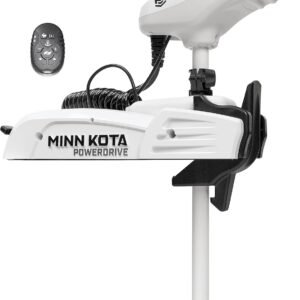 Minn Kota 1363575 Riptide PowerDrive Bow-Mount Trolling Motor with Micro Remote, 55 Lb. Thrust, 54 in. Shaft, Saltwater