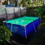 Intex 9.8ft x 6.6ft x 29.5in (300cm x 201cm x 75cm) Rectangular Above Ground Pool with Metal Frame & Flow Control Valve – Easy Setup Family Backyard Pool – 4,500L Capacity – Blue photo review