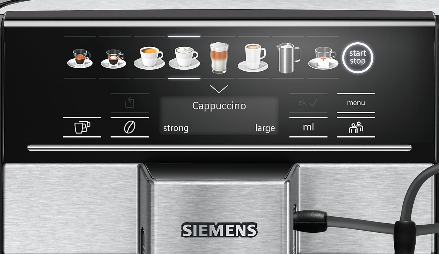 Siemens EQ 6 plus S300 TE653M11GB – Fully Automatic Bean-to-Cup Espresso Machine with Cappuccinatore & 10 One-Touch Beverages, 2 User Profiles (Titanium) - Image 6