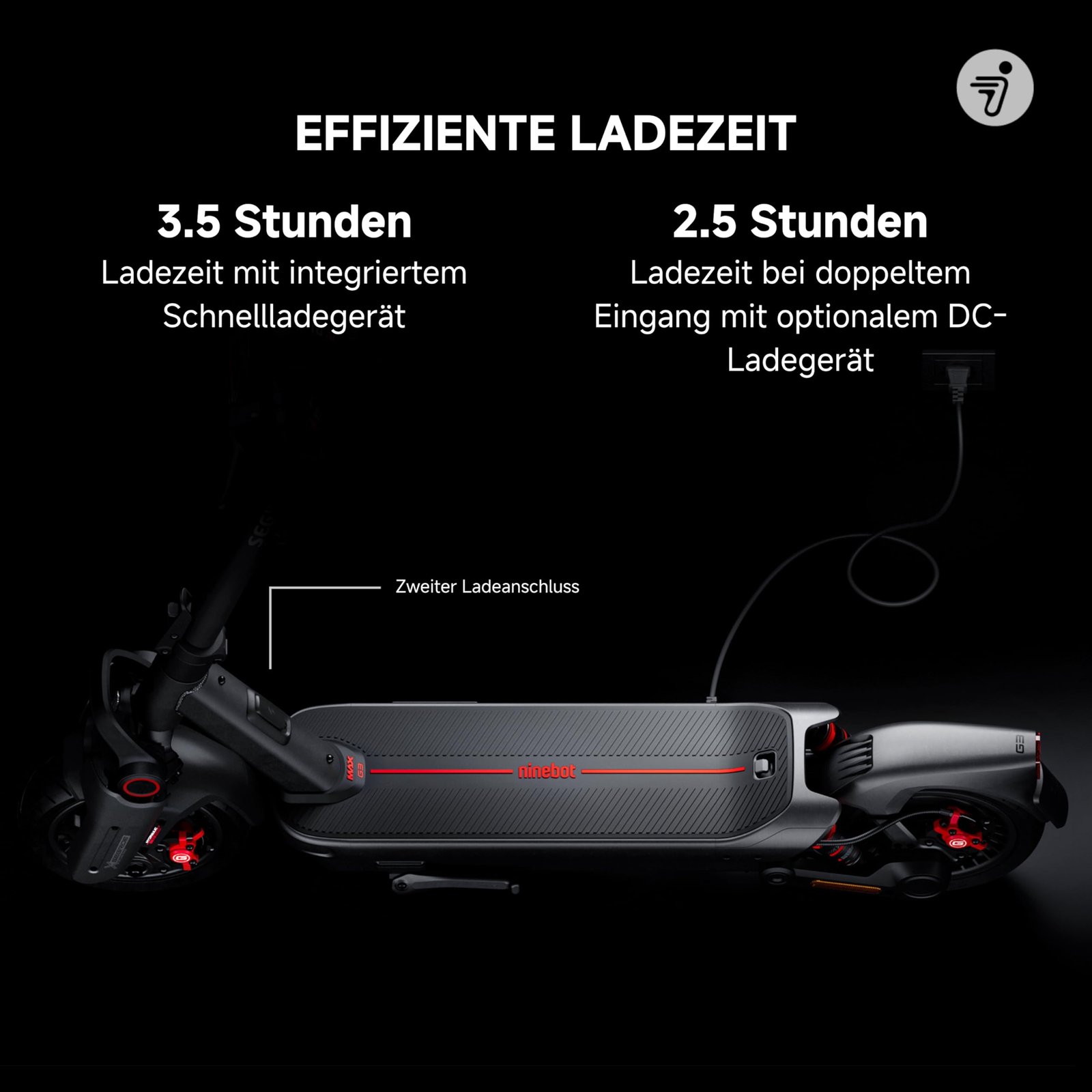 Segway-Ninebot MAX G2 D Electric Scooter for Adults – 70 km Range, 20 km/h Speed, Dual Suspension, Apple Find My, Road-Legal (EU) - Image 16