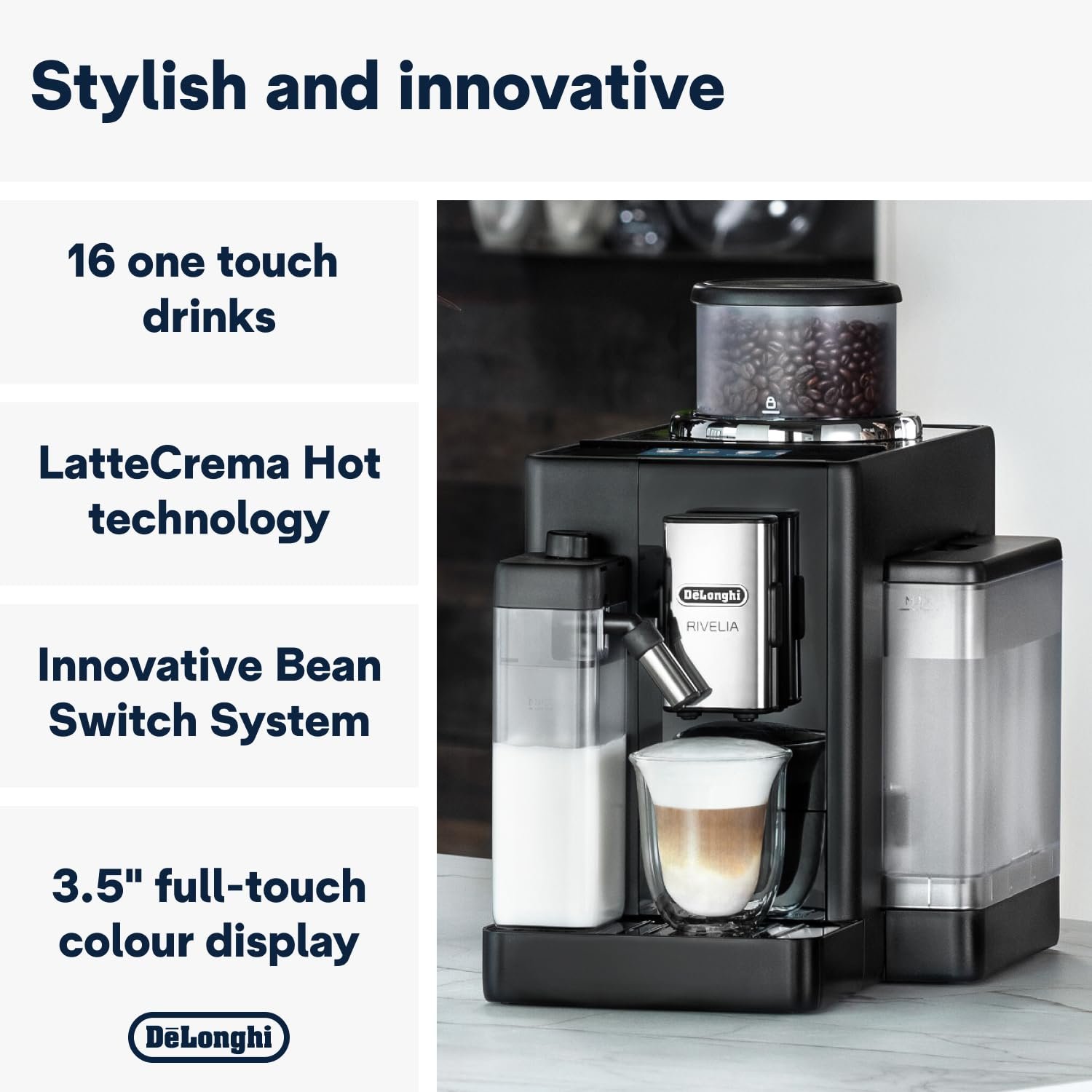 De'Longhi Rivelia – Bean-to-Cup Coffee Machine EXAM440.55.G - Image 20