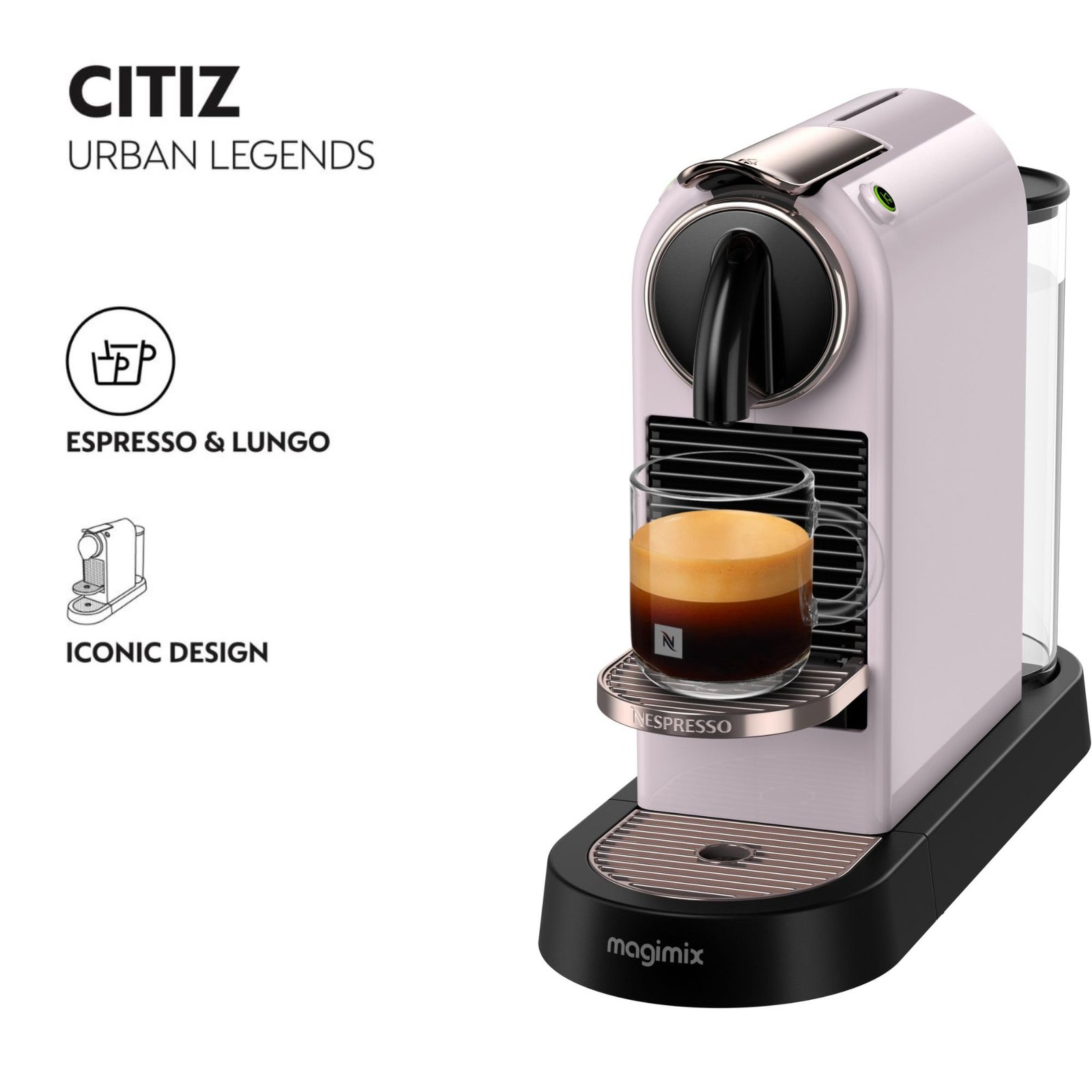 Nespresso Citiz & Milk EN267.BAE – Capsule Espresso Machine with Built-In Aeroccino Milk Frother, 19-Bar Pump & 2 Programmable Buttons (Black) - Image 4