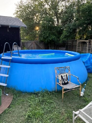 Intex 28167EH Easy Set Inflatable Pool Set – 15ft (4.57m) x 48in (122cm) Round Above Ground Pool with 1,000 GPH Pump, Ladder, Cover & Ground Cloth – 3,736 Gallon (14,141L) Capacity – 3-Ply PVC photo review