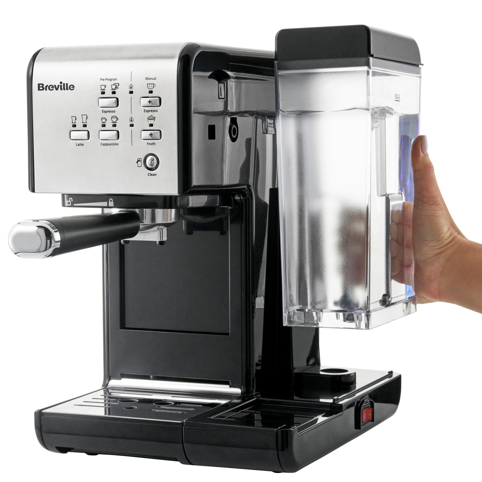Breville One-Touch CoffeeHouse Espresso, Cappuccino & Latte Maker – VCF107 - Image 15