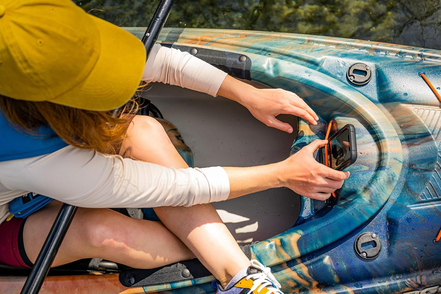 Pelican Argo 100XR 10′ Sit-In Recreational Kayak – Lightweight HDPE Kayak with ERGOCOAST™ Seating & Quick-Lock Hatch (Cosmos) - Image 7