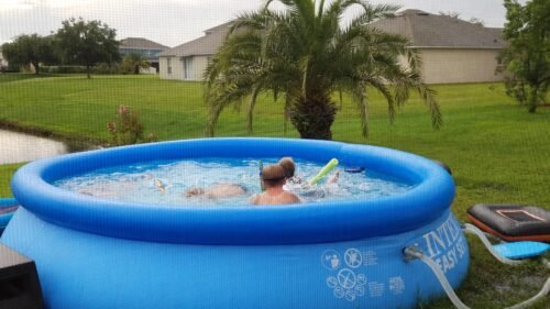 Intex 28167EH Easy Set Inflatable Pool Set – 15ft (4.57m) x 48in (122cm) Round Above Ground Pool with 1,000 GPH Pump, Ladder, Cover & Ground Cloth – 3,736 Gallon (14,141L) Capacity – 3-Ply PVC photo review