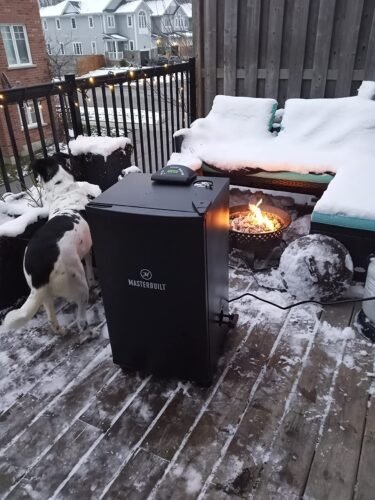 Masterbuilt 30-Inch Digital Electric Vertical Smoker – 710 Sq In Cooking Area, Side Wood Chip Loader, Digital Controls, Chrome Racks & Leg Kit – Model MB20070421, Black photo review