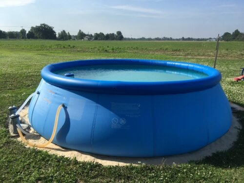 Intex 28167EH Easy Set Inflatable Pool Set – 15ft (4.57m) x 48in (122cm) Round Above Ground Pool with 1,000 GPH Pump, Ladder, Cover & Ground Cloth – 3,736 Gallon (14,141L) Capacity – 3-Ply PVC photo review