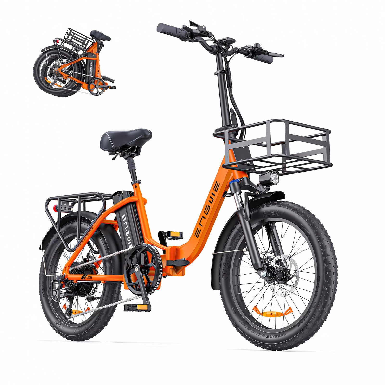 ENGWE L20 SE 20″ Folding Fat-Tyre E-Bike – 250 W motor, 36 V 15.6 Ah battery (140 km range), 25 km h⁻¹ top-speed - Image 2