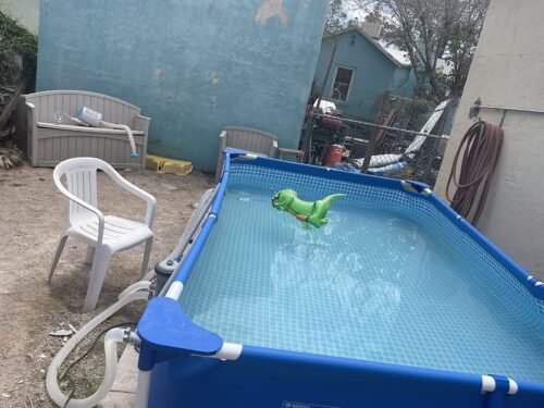 Intex 9.8ft x 6.6ft x 29.5in (300cm x 201cm x 75cm) Rectangular Above Ground Pool with Metal Frame & Flow Control Valve – Easy Setup Family Backyard Pool – 4,500L Capacity – Blue photo review