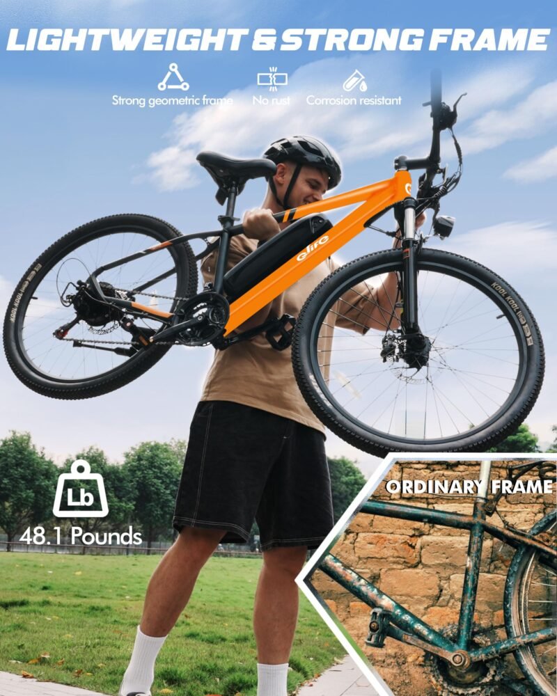 Racer Electric Bike for Adults - 21-Speed Mountain Lightweight Ebike with Peak 750W 22MPH Brushless Motor, 375Wh Removable Battery, 26X2.1 Tire Step Over E-MTB, Up to 40 Miles - Image 71