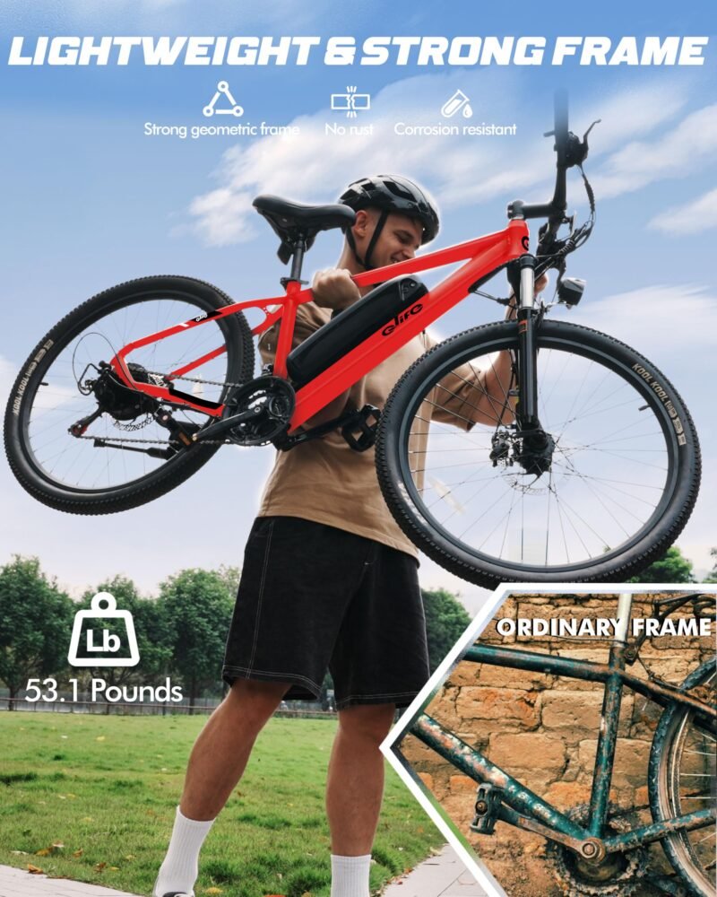 Racer Electric Bike for Adults - 21-Speed Mountain Lightweight Ebike with Peak 750W 22MPH Brushless Motor, 375Wh Removable Battery, 26X2.1 Tire Step Over E-MTB, Up to 40 Miles - Image 75