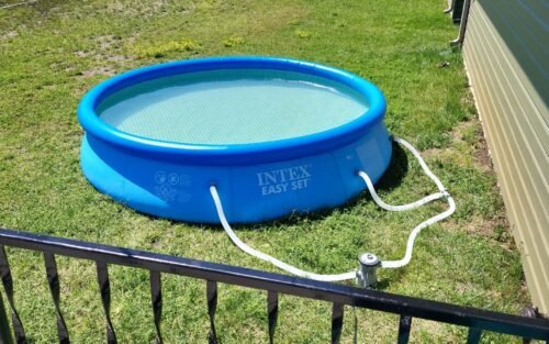 Intex 28167EH Easy Set Inflatable Pool Set – 15ft (4.57m) x 48in (122cm) Round Above Ground Pool with 1,000 GPH Pump, Ladder, Cover & Ground Cloth – 3,736 Gallon (14,141L) Capacity – 3-Ply PVC photo review