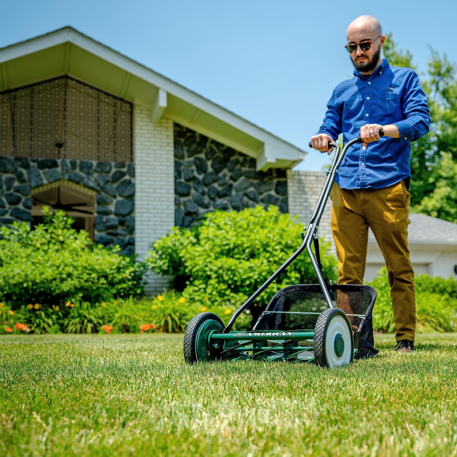 American Lawn Mower Company 14″ (35.6 cm) 4-Blade Manual Reel Mower – 5-Position Height, 20 lb (9.1 kg) - Image 87