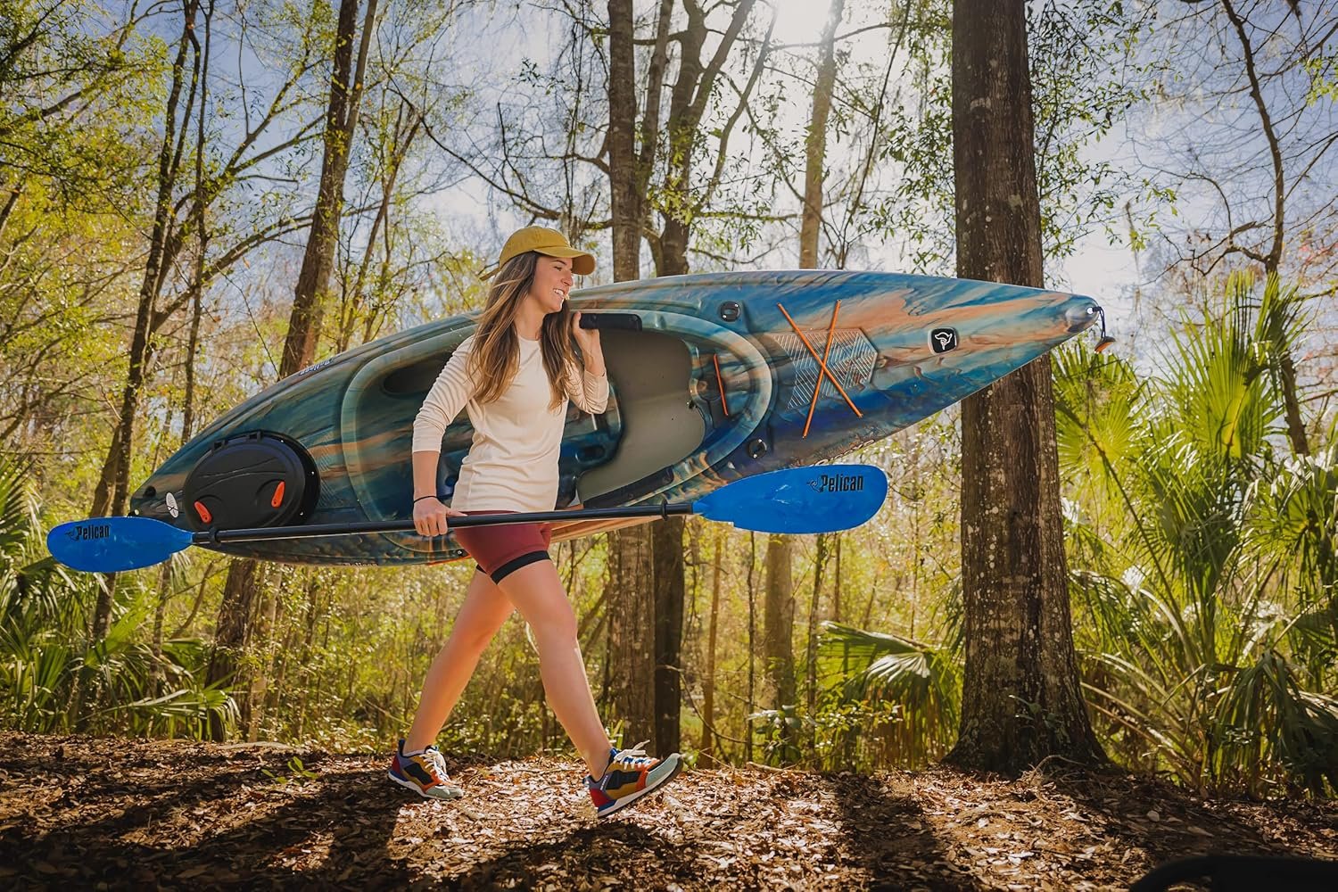 Pelican Argo 100XR 10′ Sit-In Recreational Kayak – Lightweight HDPE Kayak with ERGOCOAST™ Seating & Quick-Lock Hatch (Cosmos) - Image 6