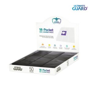 Ultimate Guard 18-Pocket Page Side-Loading Black - Box 50 sheets
