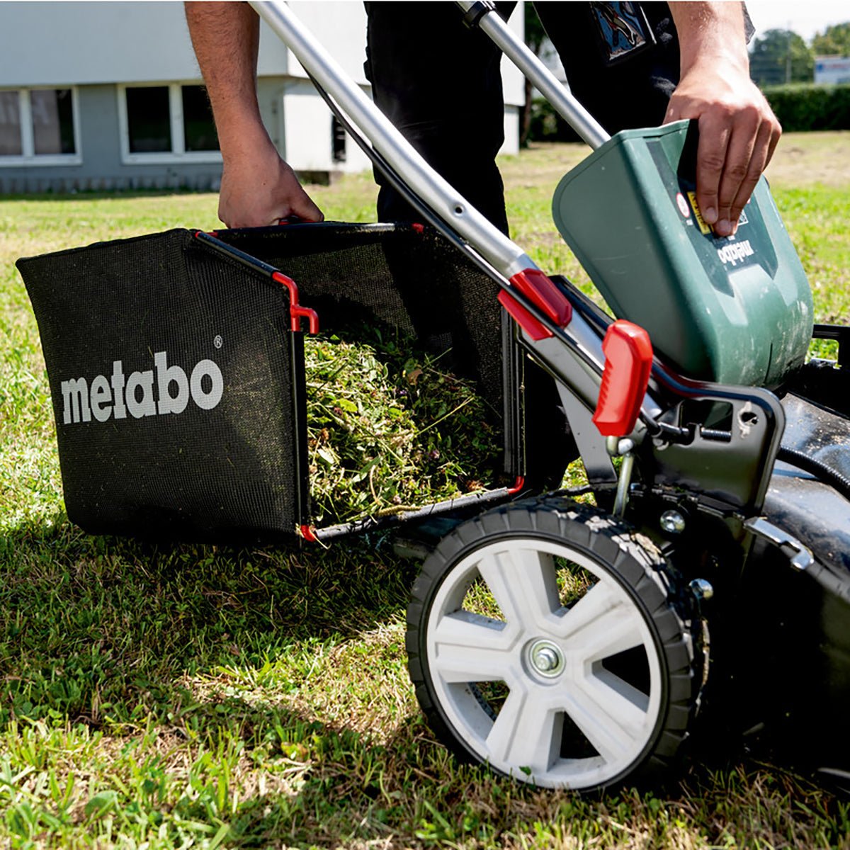 Metabo RM 36-18 LTX BL 46 36V Brushless 46cm Lawn Mower with 2 x 4.0Ah Battery & Charger