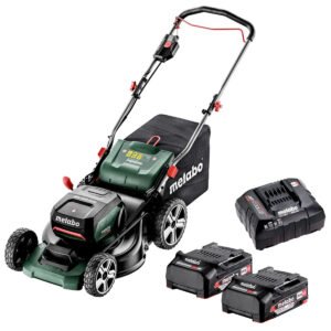 Metabo RM 36-18 LTX BL 46 36V Brushless 46cm Lawn Mower with 2 x 2.0Ah Battery & Charger